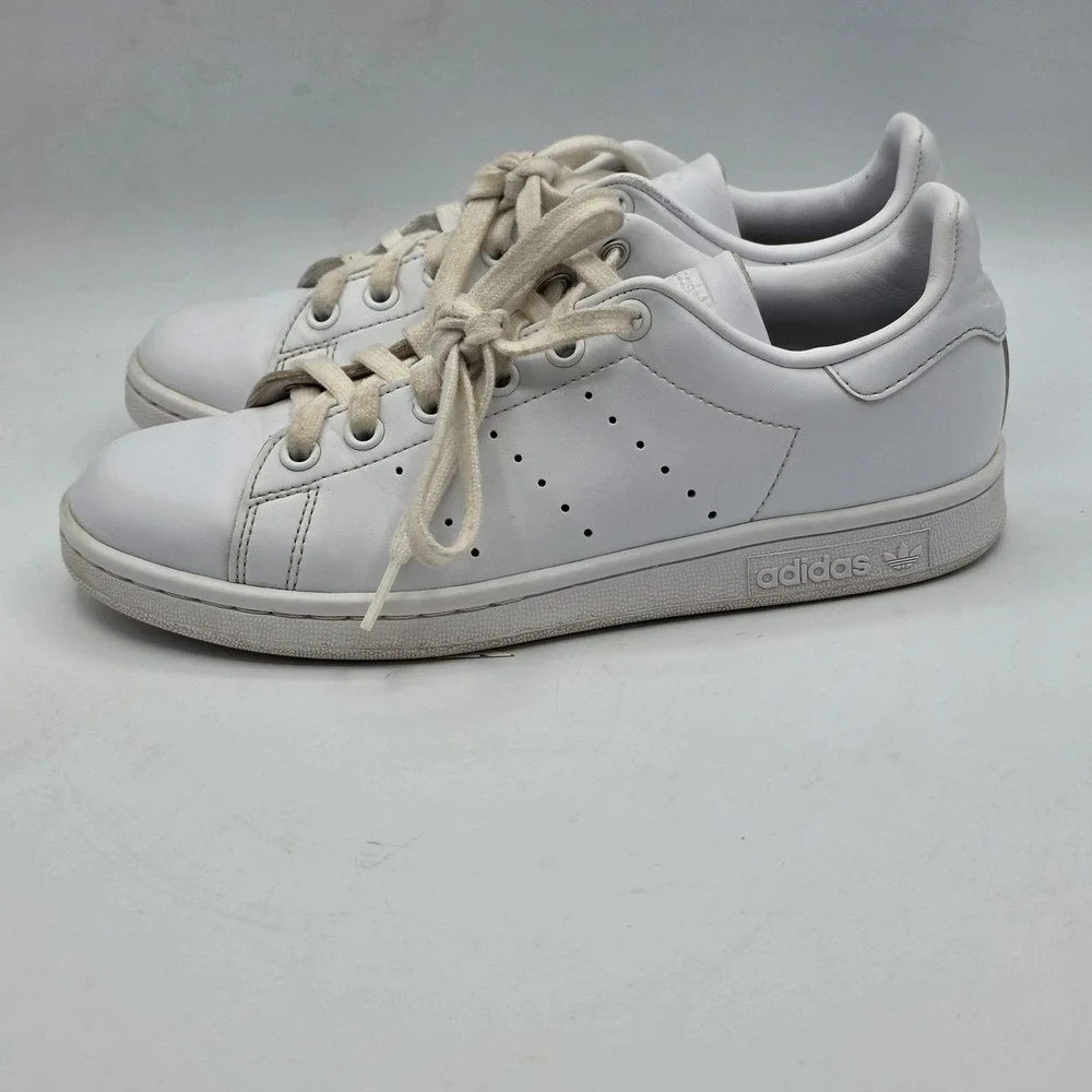 Adidas‎ Stan Smith Shoes Womens Size 6 White Leather Tennis Sneakers Q47225